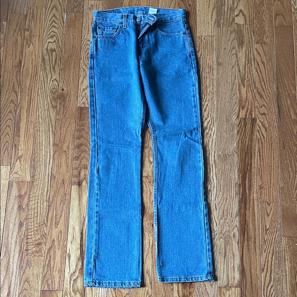 Women’s 505 Levi's Slim Fit Straight Leg Blue Jeans - Picture 4 of 10